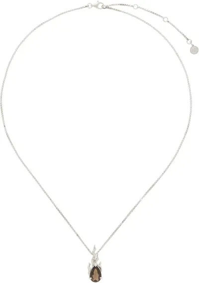 Alan Crocetti Ssense Exclusive Silver Mini Gem In Heat Necklace In Metallic