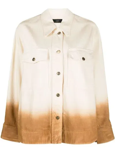 Alanui Bright Hues Denim Jacket In White