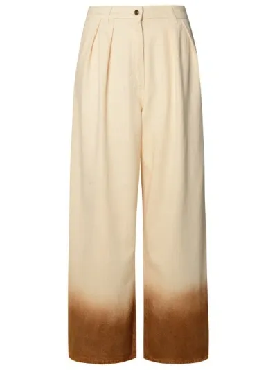 Alanui Bright Hues Jeans Beige In Neutrals