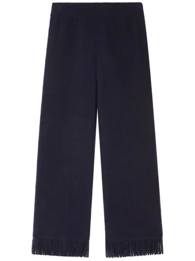 Alanui Finest Fringe-detail Trousers In Black