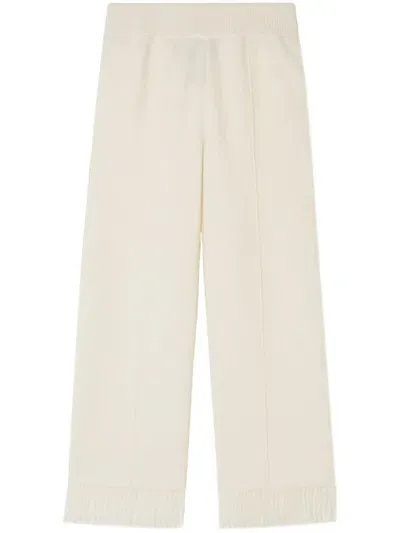 Alanui Finest Fringe-detail Trousers In Neutral