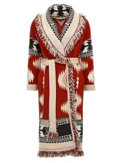 Alanui Icon Long Cardigan In Multicolor