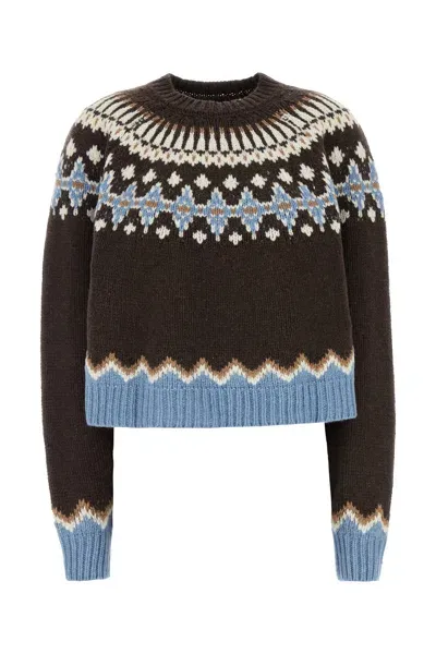 Alanui Sweet Winter Sweater In Brown