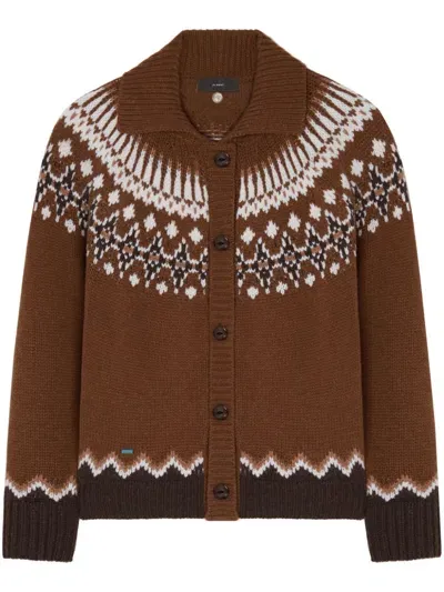 Alanui Sweet Winter Cardigan Aus Schurwolle In Braun