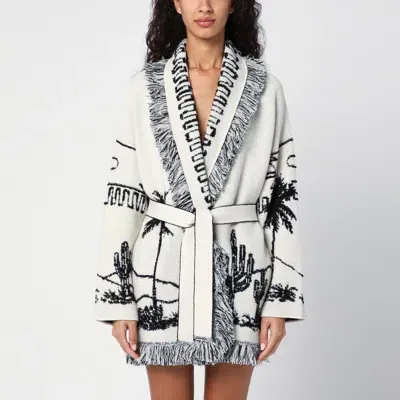 Alanui The Desert Road Black/white Cardigan