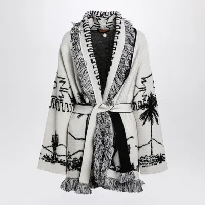 Alanui The Desert Road Black/white Cardigan