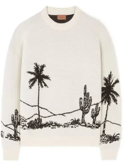 Alanui The Desert Road Pullover In Weiss