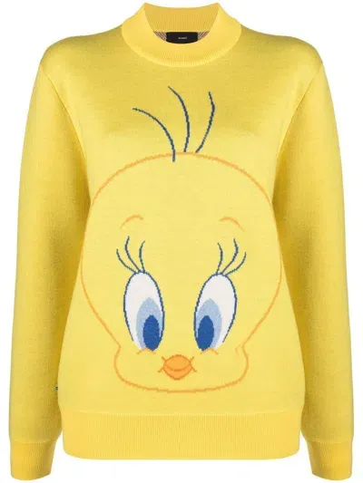 Alanui Tweety Virgin Wool Jumper In Gelb