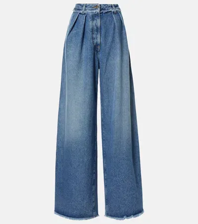 Alanui Wide-leg Jeans In Blue