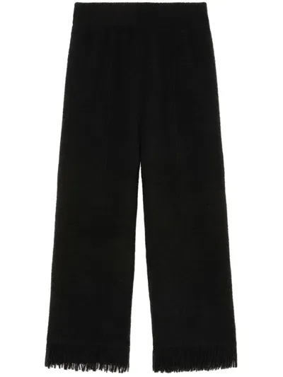 Alanui Wide-leg Trousers In Black