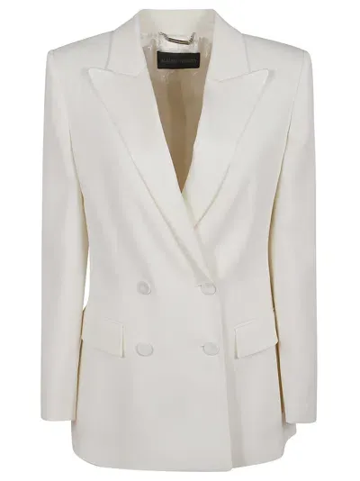 Alberta Ferretti Cady Viscosa Stretch Jacket In White