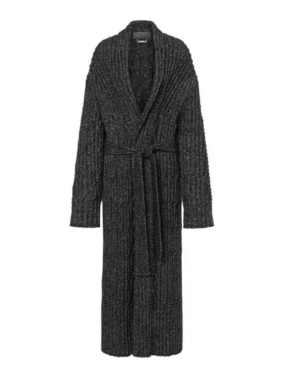 Alberta Ferretti Coat In Black