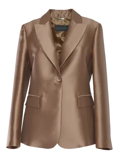 Alberta Ferretti Jacket In Beige