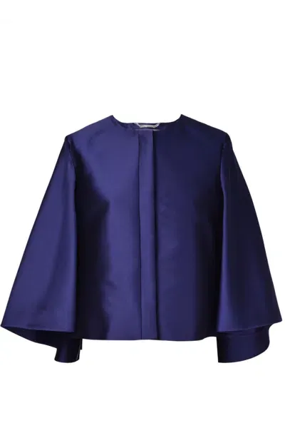 Alberta Ferretti Jacket In Blue