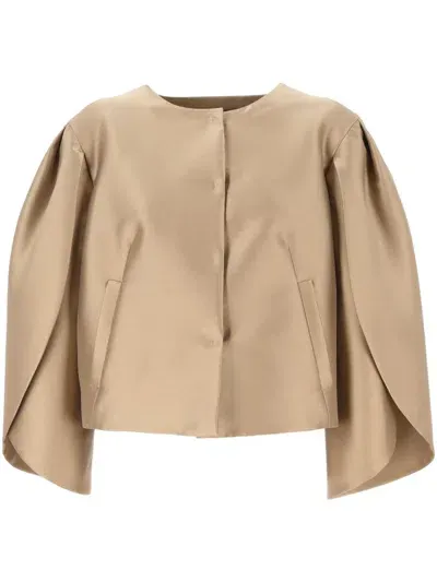 Alberta Ferretti Jackets In Beige