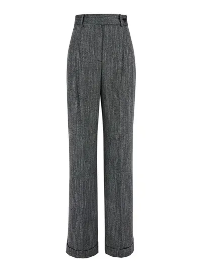 Alberta Ferretti Jeans In Grey