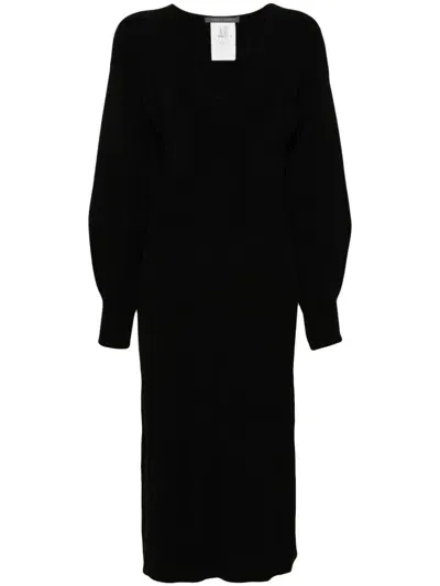 Alberta Ferretti Maxi Dress In Black