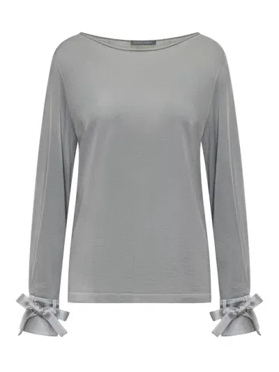 Alberta Ferretti Merino Wool Sweater In Grey