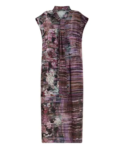 Alberta Ferretti Midi Dress In Pink