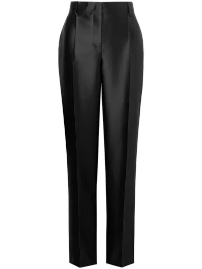 Alberta Ferretti Straight-leg Tailored Trousers In Black