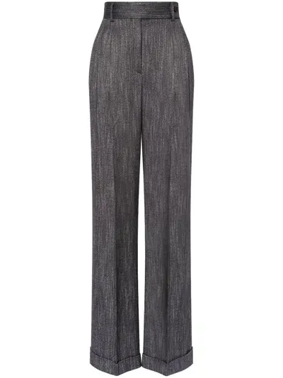 Alberta Ferretti Wide-leg Tailored Trousers In Multicolor