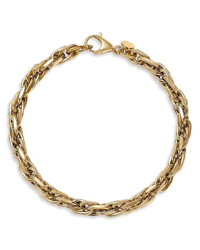 Alberto Amati 14k Yellow Gold Intertwined Link Chain Bracelet