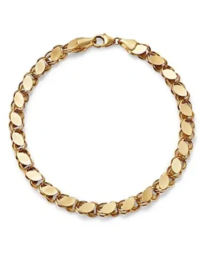 Alberto Amati 14k Yellow Gold Mirror Link Bracelet