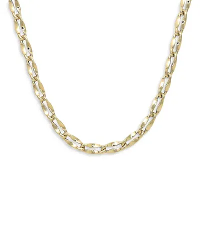 Alberto Amati 14k Yellow Gold Wave Petali Open Link 18 Collar Necklace