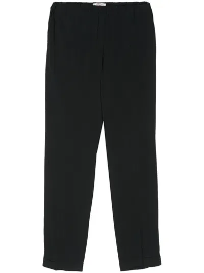 Alberto Biani Cropped Trousers In Black