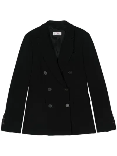 Alberto Biani Double-breasted Blazer In Black