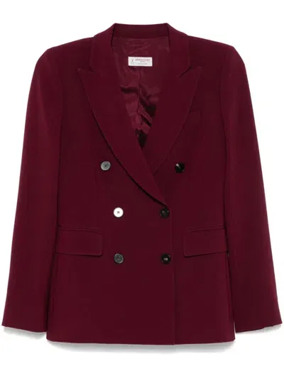 Alberto Biani Double-breasted Blazer In Red