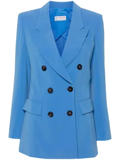 Alberto Biani Double-breasted Blazer In Blue