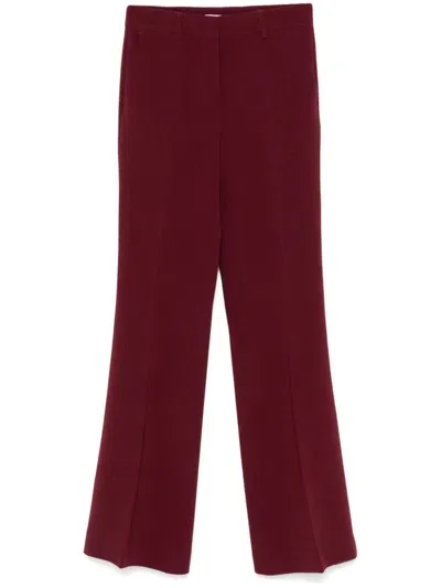 Alberto Biani Flared Trousers In Red