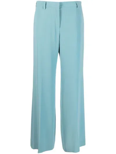 Alberto Biani Wide-leg Tailored Trousers In Blau