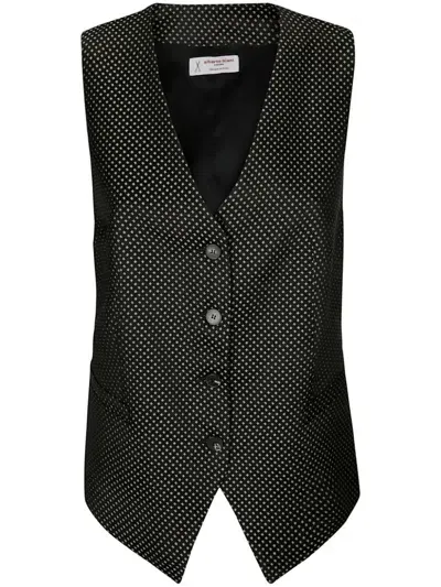 Alberto Biani Polka-dot Vest In Black