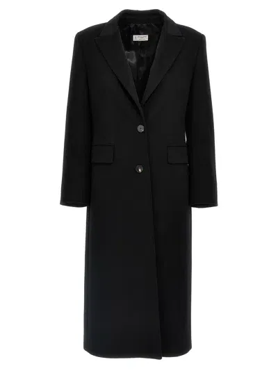 Alberto Biani Single-breasted Coat Coats, Trench Coats Black