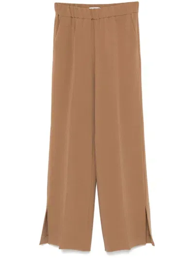 Alberto Biani Straight-leg Trousers In Brown