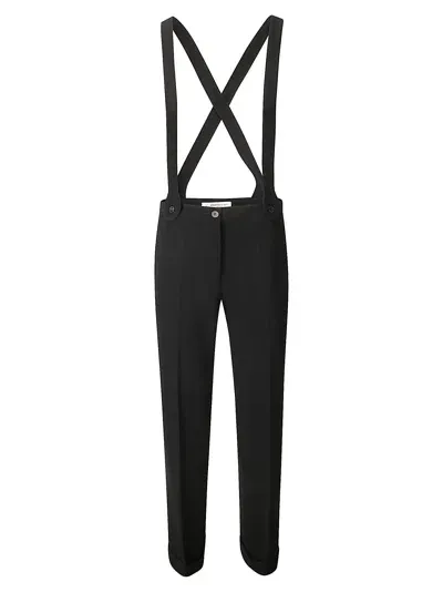 Alberto Biani Suspender Trousers In Black