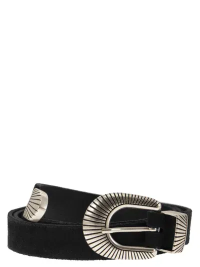 Alberto Luti Leather Belt In Black