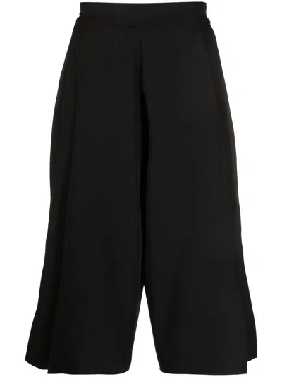 Alchemy Wide-leg Cropped Trousers In Black