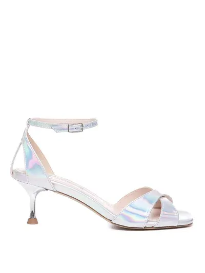 Alchimista Heeled And Strappy Sandals In Silver