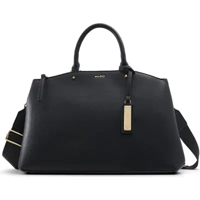 Aldo Jazzlyn Faux Leather Satchel In Black