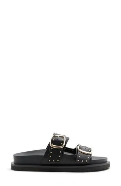 Aldo Kravis Platform Slide Sandal In Other Black