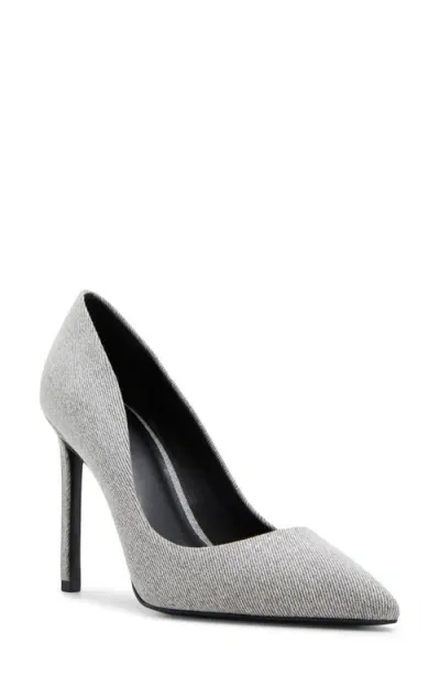 Aldo Lala Pointed Toe Pump In Grey