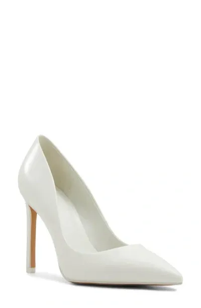 Aldo Lala Pointed Toe Pump In White