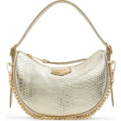 Aldo Laraly Faux Leather Shoulder Bag In Gold