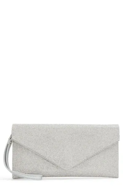 Aldo Mallasvex Envelope Clutch In Light Silver