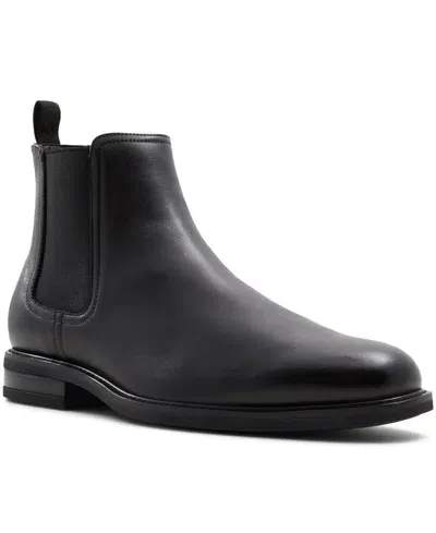 Aldo Men's Bristoll-wide Leather Ankle Boots In Black