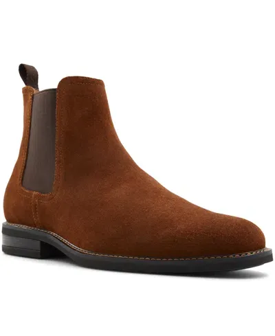 Aldo Men's Bristoll-wide Leather Ankle Boots In Brown