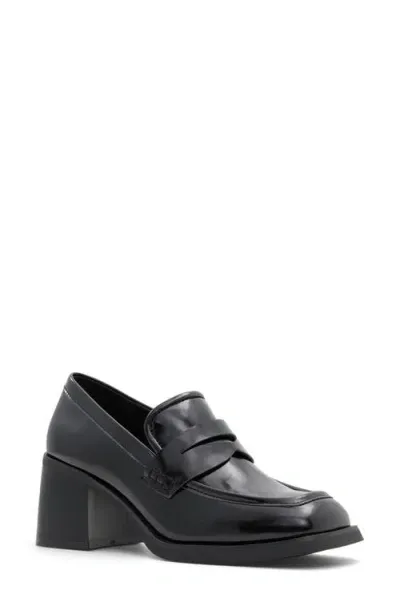 Aldo Naila Penny Loafer Pump In Other Black